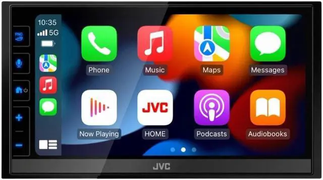 Alt view image 18 of 20 - JVC KW-M785BW Wireless Apple CarPlay Android Auto Digital Media Player, Double Din, 6.8 Inch LCD Touchscreen, AM/FM, Bluetooth, USB Port, iDatalink Maestro, SiriusXM, Class D Amp, Car Radio