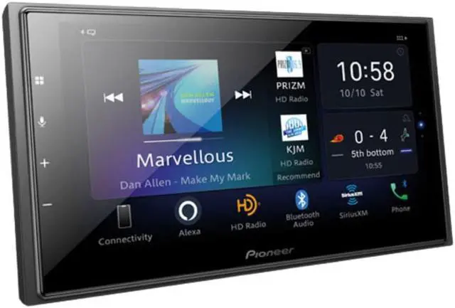 Alt view image 3 of 5 - Pioneer DMH-WC5700NEX 6.8" Multimedia Receiver w/ Bluetooth & Bullet Camera