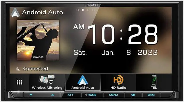 Alt view image 10 of 12 - Kenwood eXcelon DMX908S 7" Wireless Apple CarPlay/AA Receiver & DRV-N520 Camera