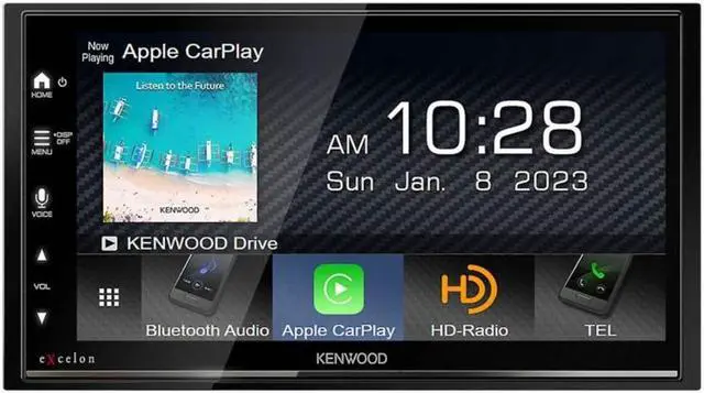 Alt view image 11 of 12 - Kenwood eXcelon DMX709S 2-DIN Car Stereo, Apple CarPlay/Android Auto, SXM Ready