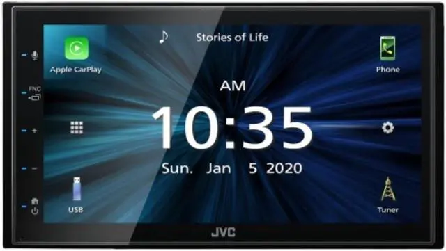 Alt view image 10 of 20 - JVC KWM560 6.8 inch Shallow Chassis Digital Media Receiver