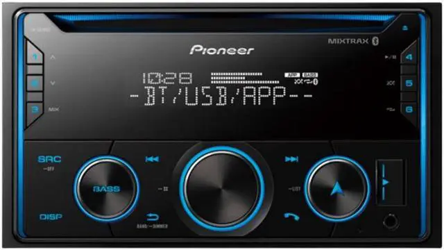 Alt view image 2 of 10 - Pioneer FH-S520BT Double-DIN CD Audio with Built-in Bluetooth