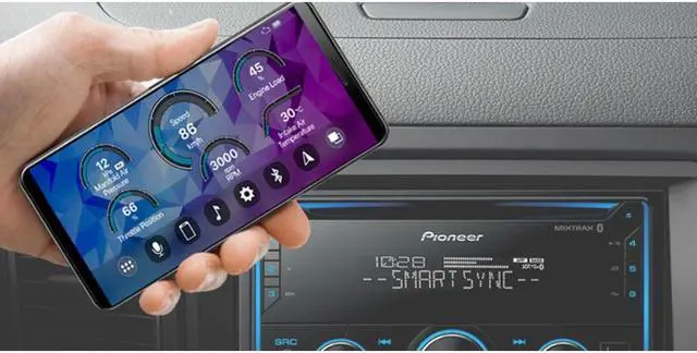 Alt view image 9 of 10 - Pioneer FH-S520BT Double-DIN CD Audio with Built-in Bluetooth