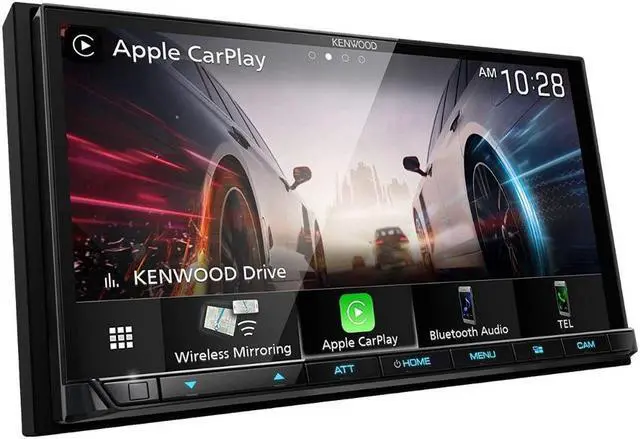 Alt view image 9 of 12 - Kenwood eXcelon DMX908S 7" Wireless Apple CarPlay/AA Receiver & DRV-N520 Camera