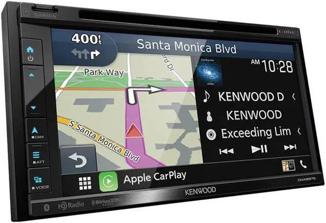 Alt view image 3 of 5 - Kenwood DNX697S 6.8 Inch Navigation DVD Receiver w/ SiriusXM SXV300V2 Tuner
