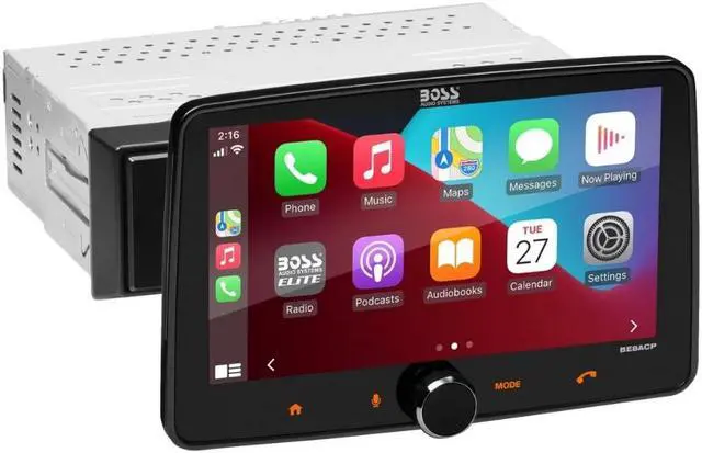 Alt view image 7 of 10 - BOSS Audio Systems Elite BE8ACP 1-DIN 8" Car Stereo, Apple CarPlay, Android Auto