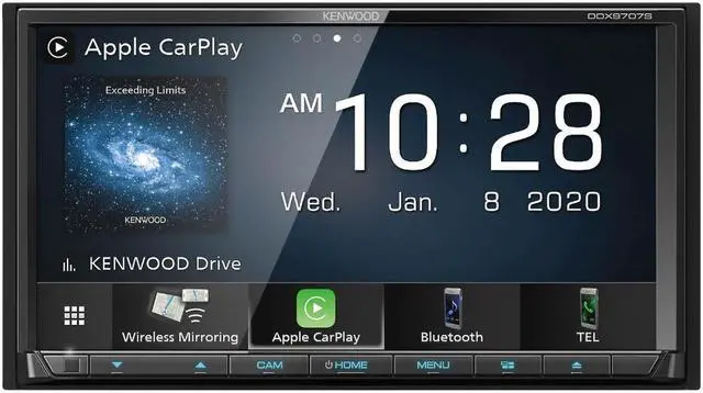 Alt view image 2 of 5 - Kenwood DDX9707S 6.95 Inch DVD Receiver and CMOS-230 Universal Backup Camera