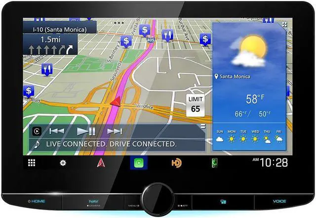 Alt view image 4 of 5 - Kenwood DNR1007XR 10.1" Navigation Receiver and CMOS-230 Universal Backup Camera