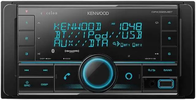 Alt view image 9 of 14 - Kenwood eXcelon DPX395 2-DIN Media Receiver with Bluetooth and Alexa