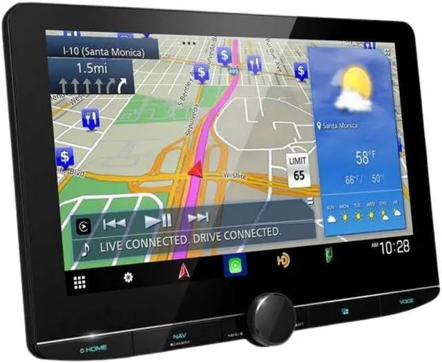 Alt view image 2 of 5 - Kenwood DNR1007XR 10.1" Navigation Receiver with Apple CarPlay/Android Auto