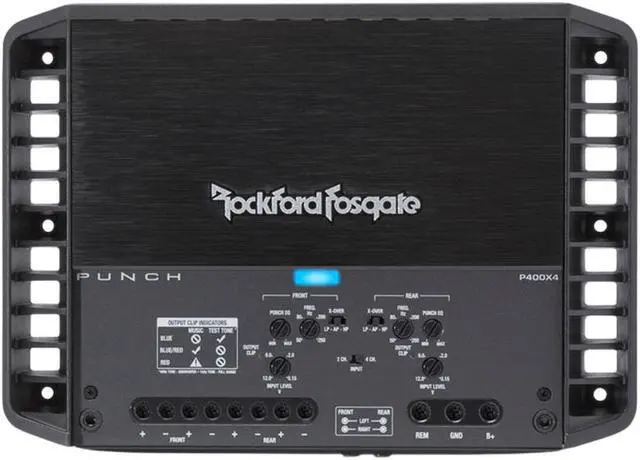 Alt view image 2 of 20 - Rockford Fosgate Punch P400X4 400 Watt RMS 4 Channel Car Amplifier