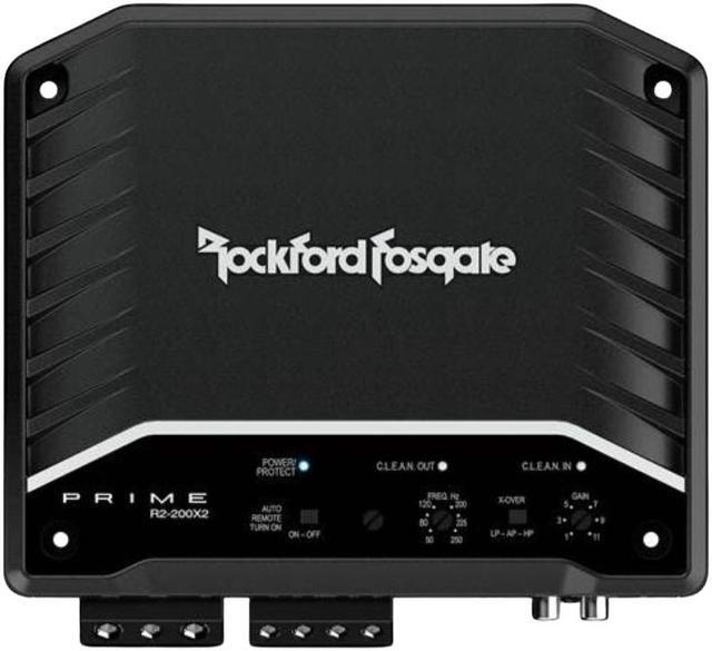 Alt view image 6 of 11 - Rockford Fosgate R2-200X2 Prime 200 Watt Full Range Class D Mono Amplifier
