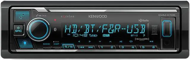 Main image of Kenwood KMM-X705 Single DIN Digital Media Receiver w/ Bluetooth & HD Radio