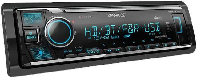 Alt view image 2 of 5 - Kenwood KMM-X705 Single DIN Digital Media Receiver w/ Bluetooth & HD Radio