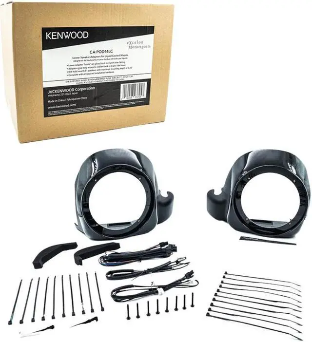 Alt view image 2 of 4 - Kenwood Excelon CA-POD14LC Lower Fairing Speaker Pod for HD Touring Model