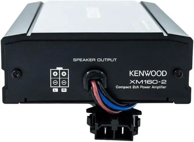 Alt view image 12 of 12 - Kenwood XM160-2 Compact 2-channel amplifier for select 2014-up Harley-Davidson motorcycles  80 watts RMS x 2