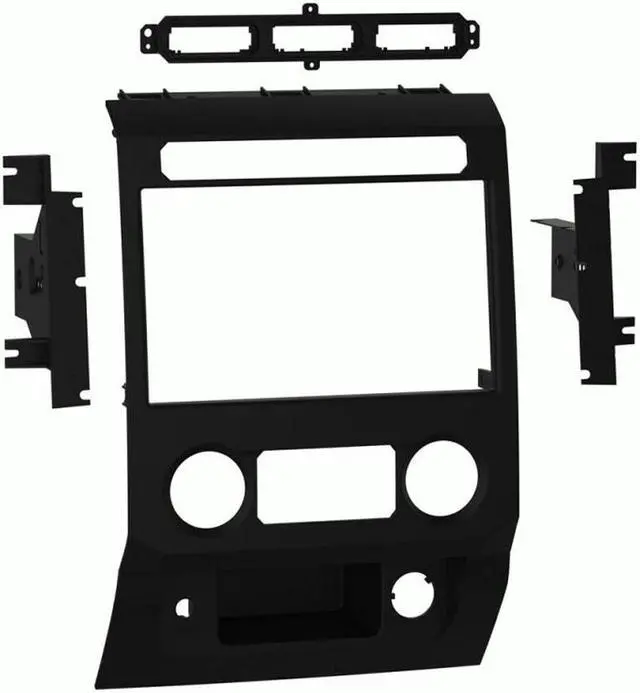 Alt view image 4 of 5 - Metra 108-FD7B Double DIN Dash Kit for Select 2017 Ford Vehicles Matte Black