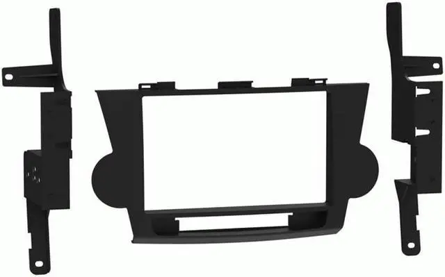 Alt view image 4 of 5 - Metra 108-TO3B Double DIN Dash kit For Toyota Highlander 2008 - 2012 Matte Black