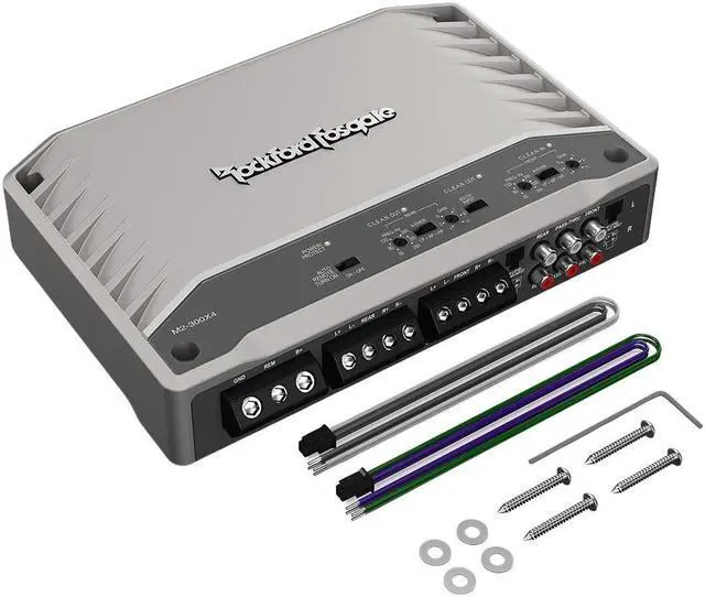 Alt view image 2 of 7 - Rockford Fosgate M2-300X4 Marine 300 Watt 4-Channel Element Ready Amplifier