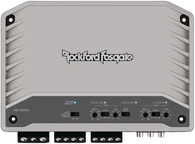 Alt view image 4 of 7 - Rockford Fosgate M2-300X4 Marine 300 Watt 4-Channel Element Ready Amplifier