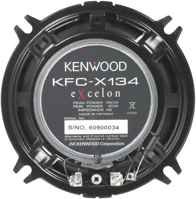 Alt view image 8 of 10 - Kenwood Excelon KFC-X134
5-1/4" 2-way car speakers