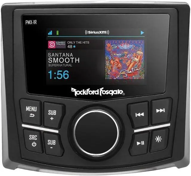Alt view image 10 of 15 - Rockford Fosgate Punch Marine Full-Function Wired Remote Display