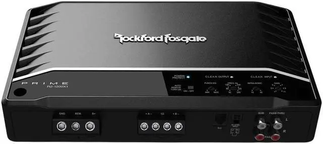 Alt view image 8 of 11 - Rockford Fosgate R2-1200X1 Prime Series mono subwoofer amplifier - 1,200W RMS
