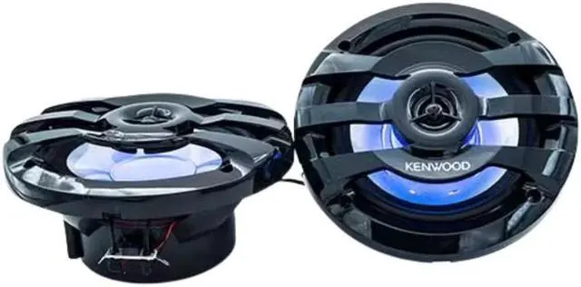 Alt view image 15 of 17 - KENWOOD KFC-1673MRBL 6.75" 2-Way Marine Speaker(Black) with RGB Lighting, Remote Control Included, 260 Max Power