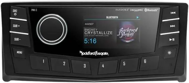 Alt view image 10 of 14 - Rockford Fosgate PMX-5CAN Punch Marine ATV Boat Satellite Digital Media Receiver