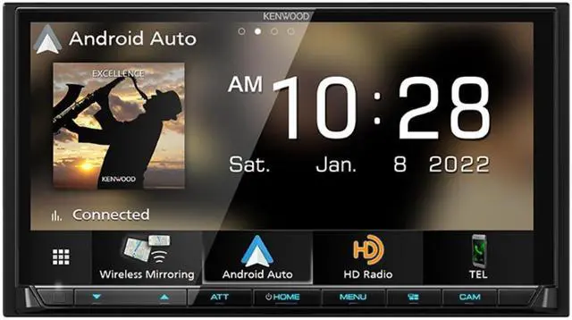 Alt view image 2 of 5 - Kenwood DMX908S 6.95" Digital Multimedia Receiver w/ License Plate Backup Camera