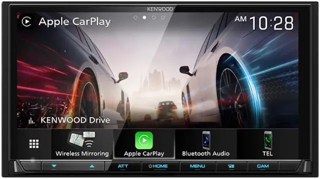 Alt view image 5 of 5 - Kenwood DMX908S 6.95" Digital Multimedia Receiver w/ License Plate Backup Camera
