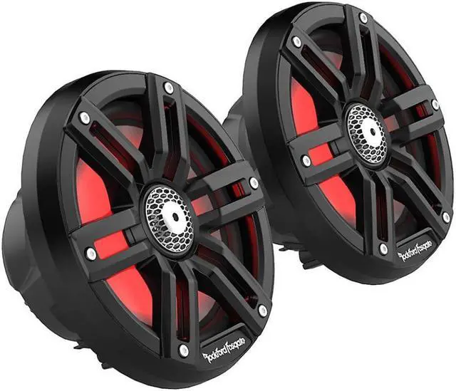 Alt view image 5 of 14 - Rockford Fosgate M2-65B M2 Series 6-1/2" Color-Optix Marine Speakers (Black)