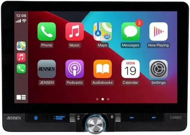 Alt view image 3 of 5 - Jensen CAR813 8" Single/Double DIN Multimedia Receiver w/ License Plate Camera