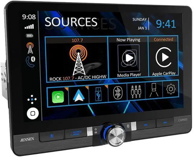 Alt view image 3 of 5 - Jensen CAR813 8" Multimedia Receiver w/ Wireless Android Auto & Apple Carplay