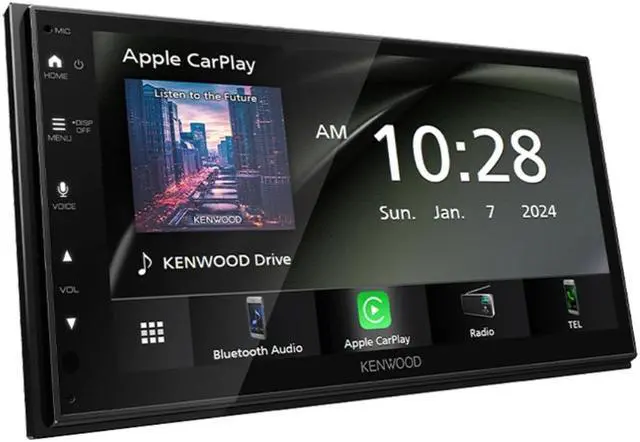 Alt view image 4 of 5 - Kenwood DMX40S 6.8" 1-DIN Multimedia Receiver w/ Apple CarPlay & Android Auto