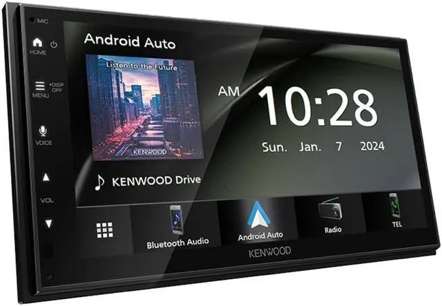 Alt view image 3 of 5 - Kenwood DMX40S 6.8" Single DIN Multimedia Receiver with SXV300V1 SiriusXM Tuner