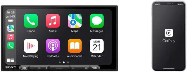 Alt view image 2 of 5 - Sony XAVAX6000 6.95" 1-DIN Digital Multimedia Receiver w/ CarPlay/Android Auto