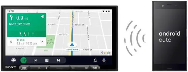 Alt view image 3 of 5 - Sony XAVAX6000 6.95" 1-DIN Digital Multimedia Receiver w/ CarPlay/Android Auto