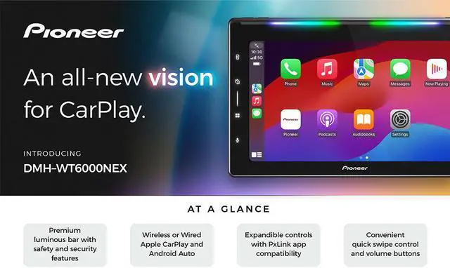 Alt view image 3 of 5 - Pioneer DMH-WT6000NEX 10.1" 1-DIN Multimedia Receiver with License Plate Camera