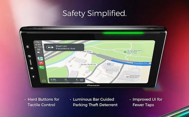 Alt view image 5 of 5 - Pioneer DMH-WT6000NEX 10.1" 1-DIN Multimedia Receiver with License Plate Camera