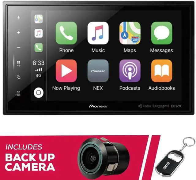 Main image of Pioneer DMH-C5500NEX 8" Multimedia Receiver(Does not Play Discs) & Bullet Camera
