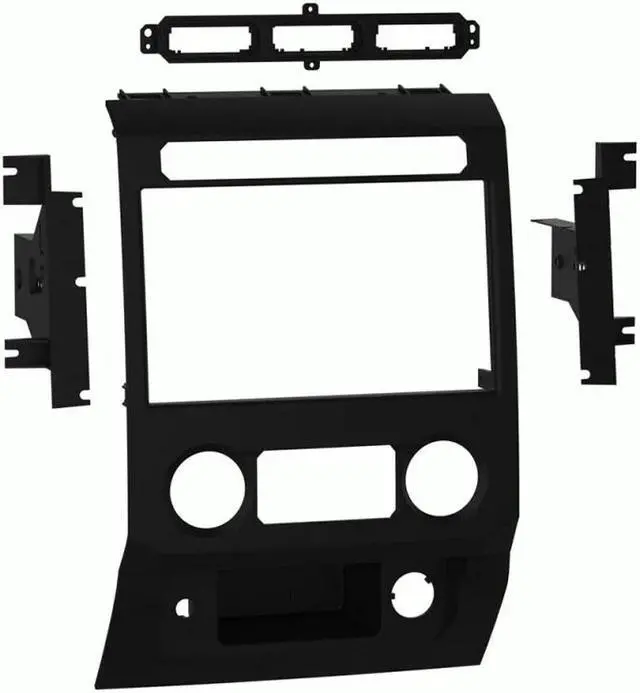 Alt view image 5 of 5 - Metra 108-FD7B Double DIN Dash Kit for Select 2017 Ford Vehicles Matte Black