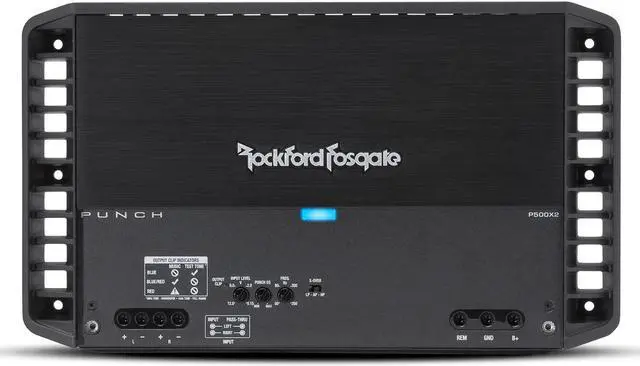 Alt view image 15 of 15 - Rockford Fosgate P500X2 500W 2 Channel Car Amplifier A/B Power Audio Amp