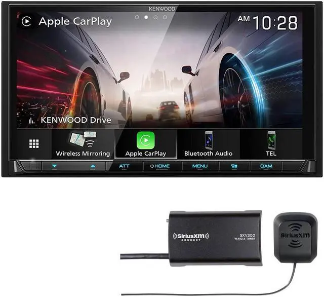 Alt view image 8 of 12 - Kenwood eXcelon DMX908S 7" Wireless Apple CarPlay/AA Receiver & DRV-N520 Camera