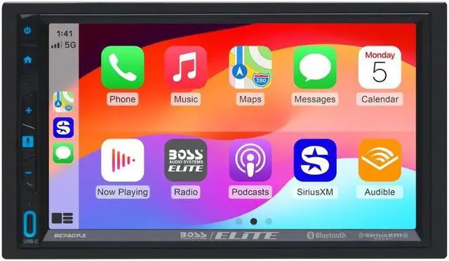 Alt view image 2 of 4 - BOSS BE7ACP.X Double-DIN 7" Digital Multimedia Receiver and Carplay/Android Auto