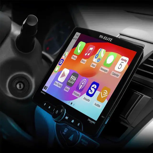 Alt view image 5 of 5 - BOSS BE9ACP.X Single-DIN 9" Digital Multimedia Receiver and Carplay/Android Auto