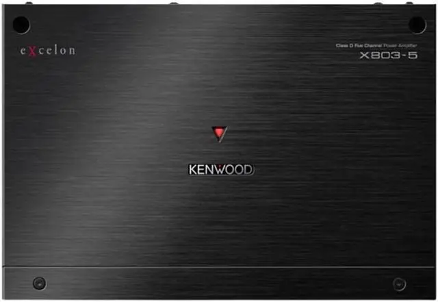 Alt view image 2 of 5 - Kenwood X803-5 Class D 1600W 5-Channel Power Amplifier with Wired Remote Control