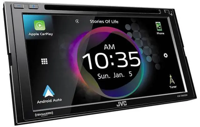 Alt view image 3 of 5 - JVC KW-V960BW 6.8" DVD Receiver and Apple CarPlay with License Plate Camera