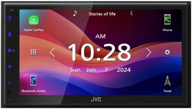 Alt view image 4 of 12 - JVC KW-M595BT 6.8" Multimedia Receiver w/ CarPlay & Android Auto Compatibility