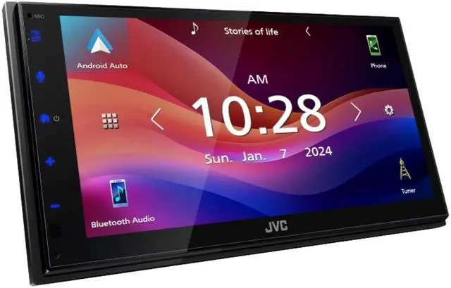 Alt view image 3 of 12 - JVC KW-M595BT 6.8" Multimedia Receiver w/ CarPlay & Android Auto Compatibility